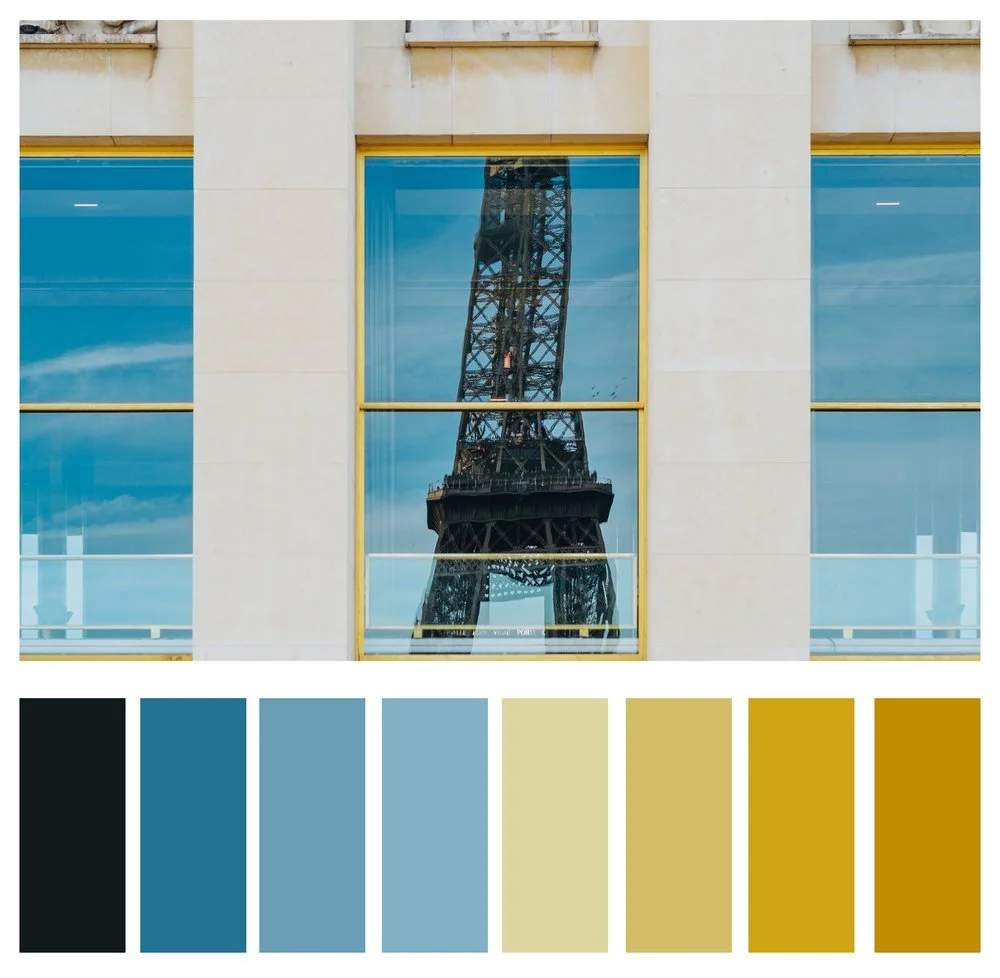 Complementary colors, Eiffel Tower