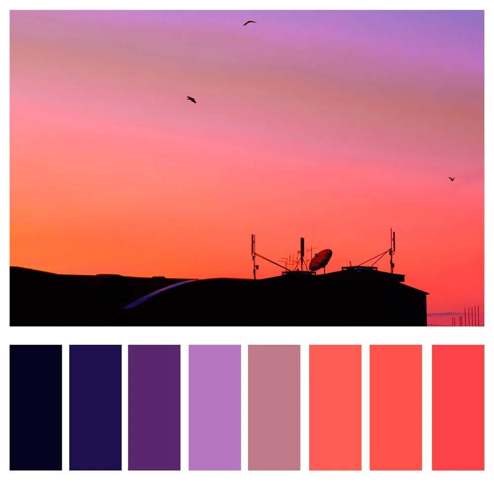 Tertiary colors in photography